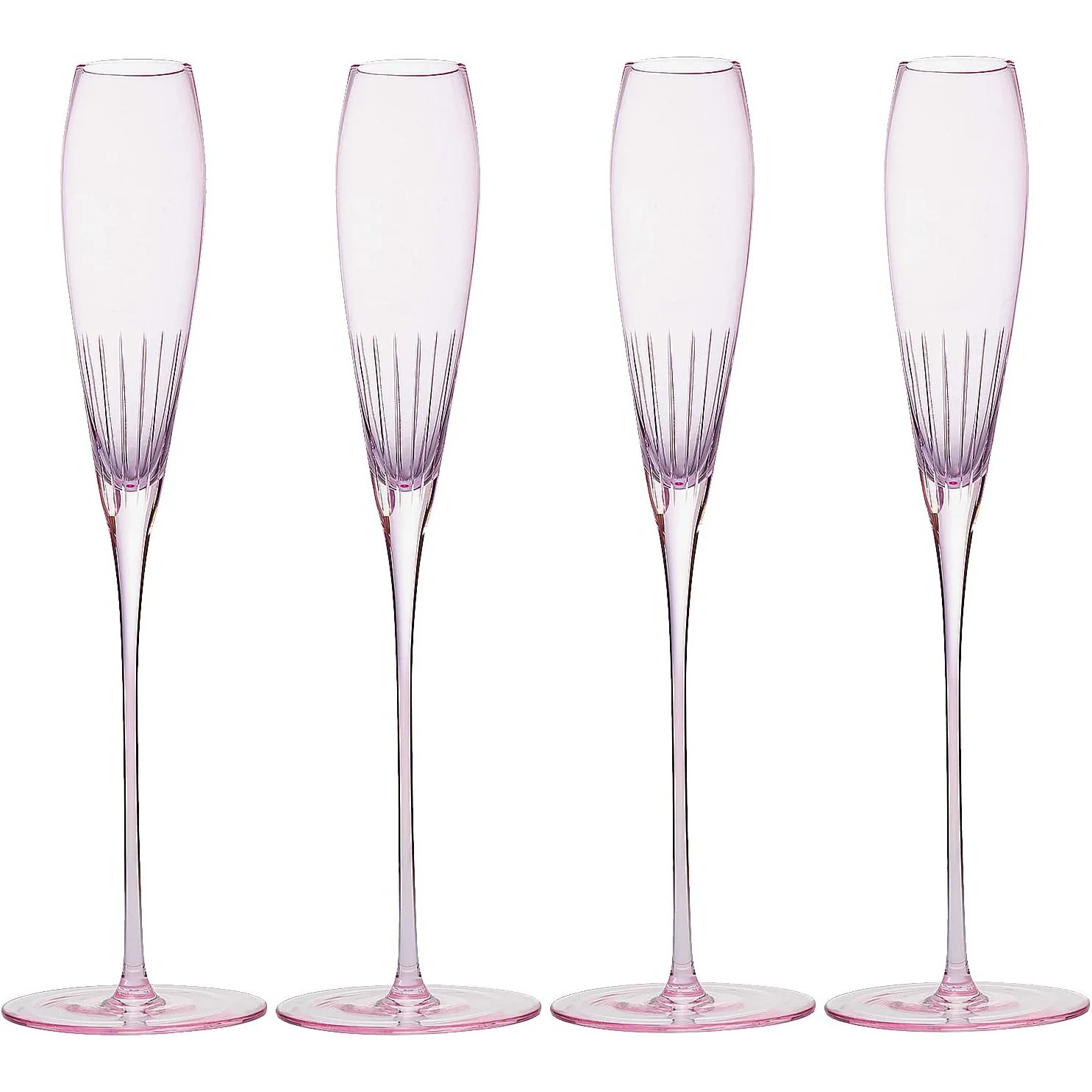 The Wine Savant Parisian Performance Glassware French Paris Collection Crystal Pink Glasses, Red & White Wines For Weddings Present Everyday Beautiful Gift Anniversary (Champagne) - Image 5