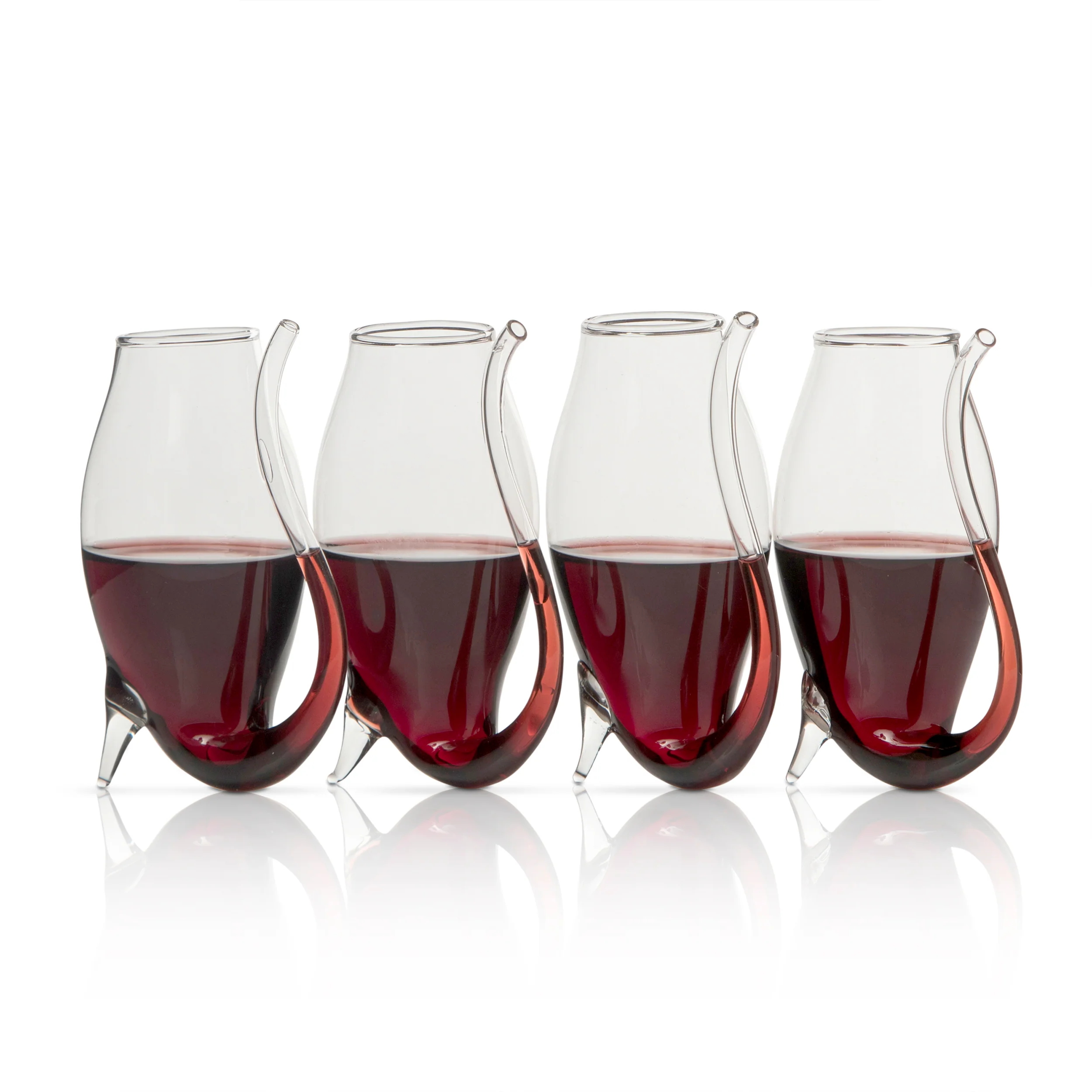 Crystal Port and Dessert Wine Sippers & Decanter, Dry Sherry, Cordial, Aperitif & Nosing Copitas Tasting - Dinner Drink Glassware Glasses | Set of 4 with Carafe - 3 oz Sipper | - The Wine Savant - Image 4