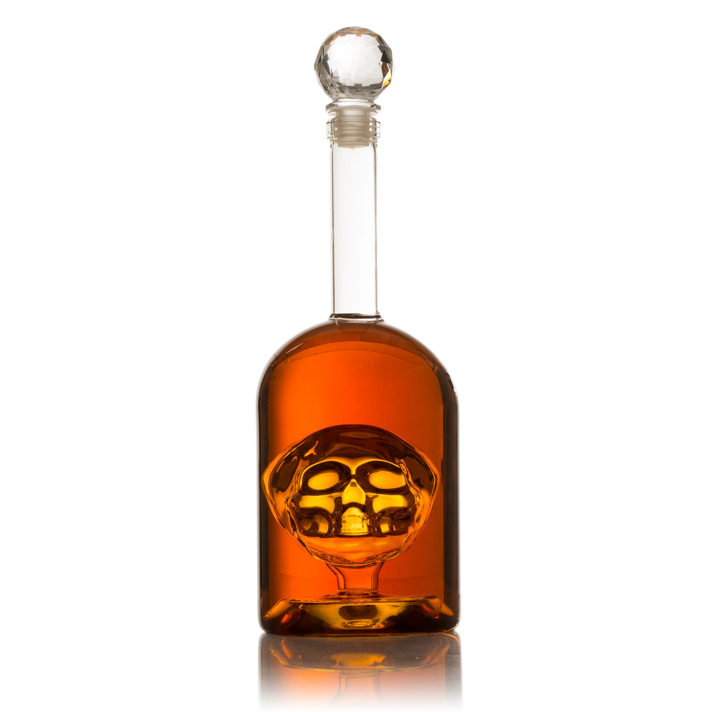 Skull Decanter in Bottler Skull Head by The Wine Savant 750ml, Skull Bottle Skull Face Enlarges with Whiskey, Tequila, Bourbon Scotch or Rum - Great Gift for Any Bar! - Image 3
